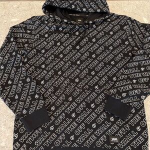 Vans Black and White Logo Hoodie